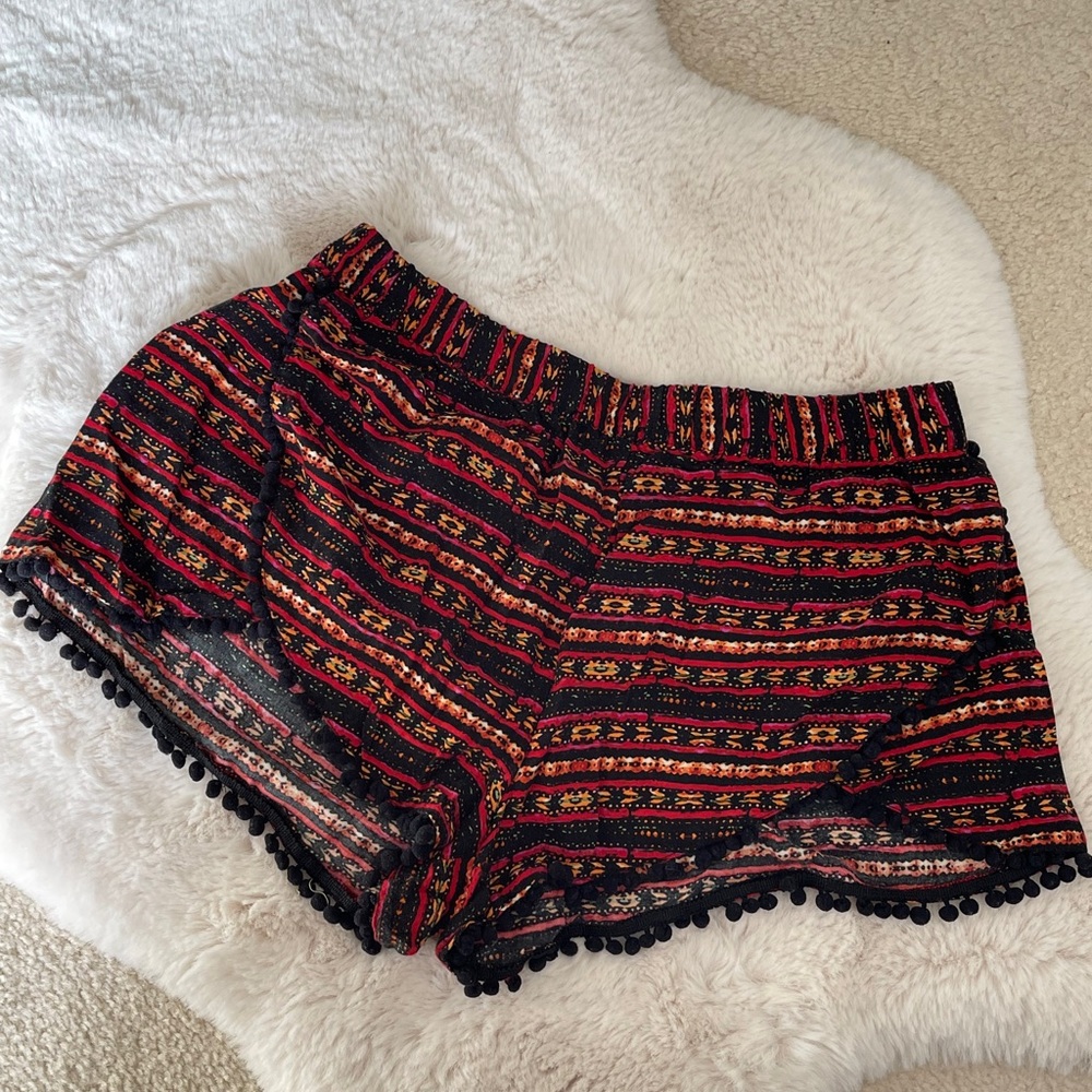 Shorts with Pom Pom detail